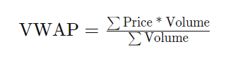 فرمول محاسبه اندیکاتور VWAP