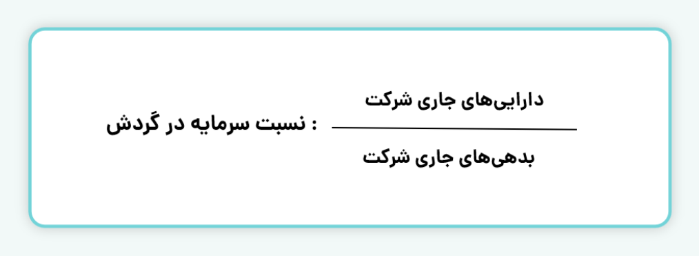 نسبت سرمایه در گردش