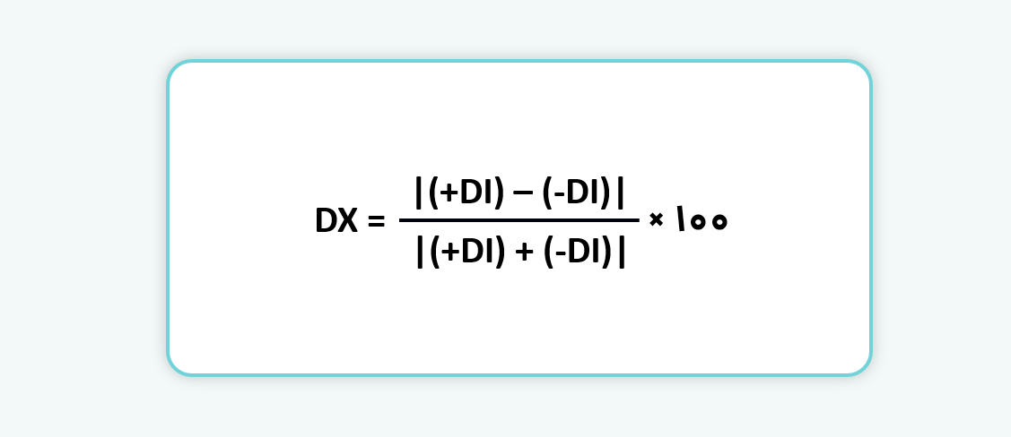  محاسبه DX (شاخص جهت‌دار)