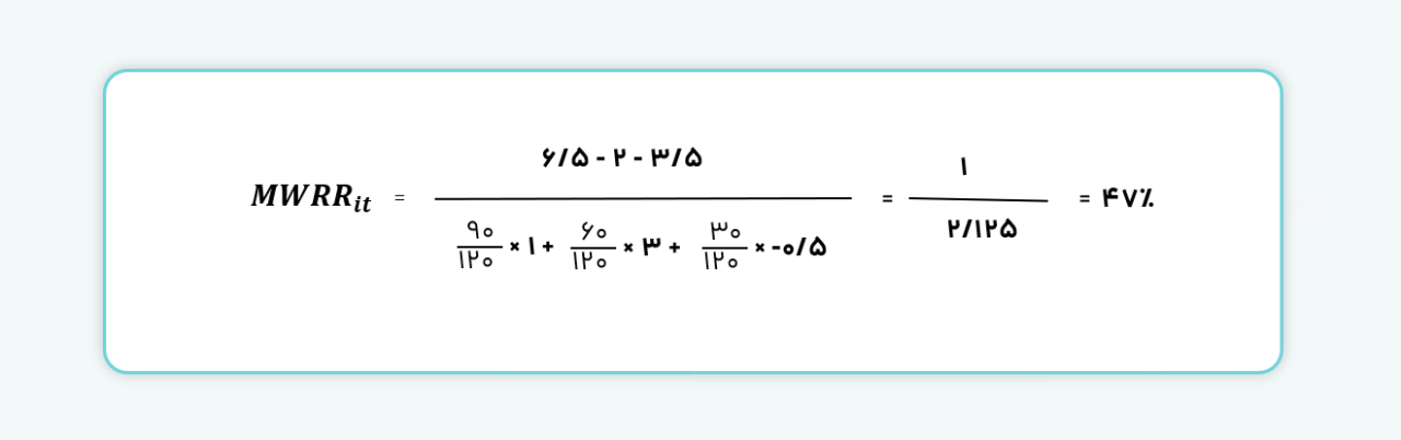 مثال عددی mwrr