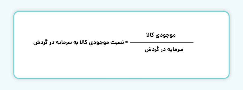 نسبت موجودی کالا به سرمایه در گردش
